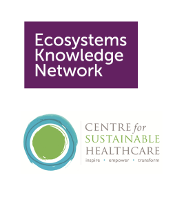Ecosystems Knowledge Network and Centre for Sustainable Healthcare logos